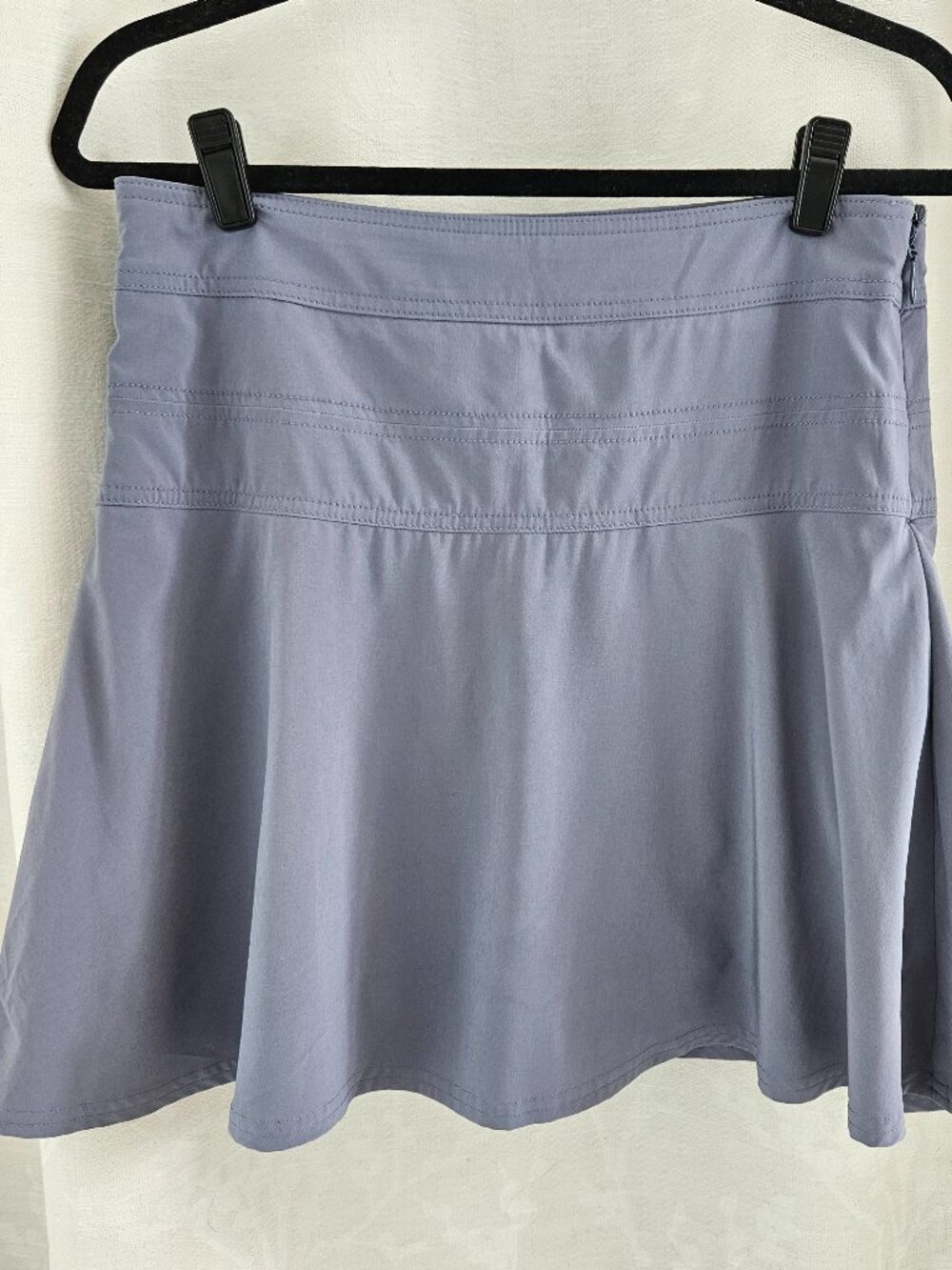 Athleta Skort Light Grey A-Line Activewear Tennis Golf Mini Skirt Size 6